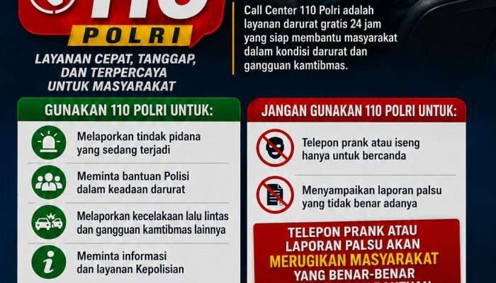 Polres Bangka Ingatkan Warga Jangan Iseng Telepon 110, Bisa Hambat Penanganan Darurat