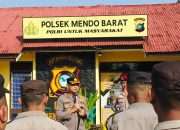 Apel di Polsek Mendo Barat, Kapolres Ingatkan Personel Jaga Disiplin dan Profesionalisme