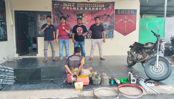 Curi Mesin hingga TV, Residivis Narkoba di Bangka Akui Beraksi di 14 TKP