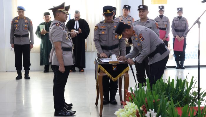 Kapolda Babel Pimpin Sertijab 5 Kapolres dan Sejumlah PJU, Ini Daftar Lengkapnya