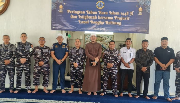 Lanal Babel Gelar Istighosah dan Tausiyah Peringati Tahun Baru Islam 1448 Hijriah