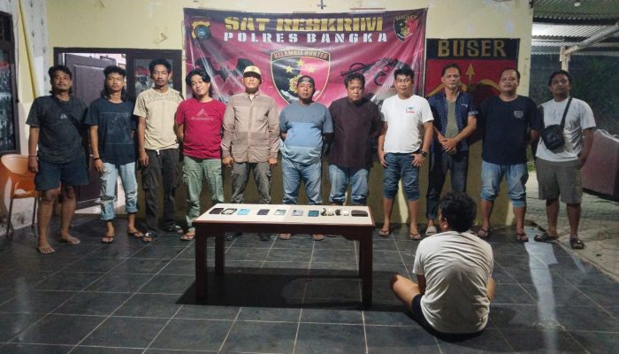 Satreskrim Polres Bangka Ringkus Residivis, Diduga Beraksi di Tiga Lokasi Berbeda