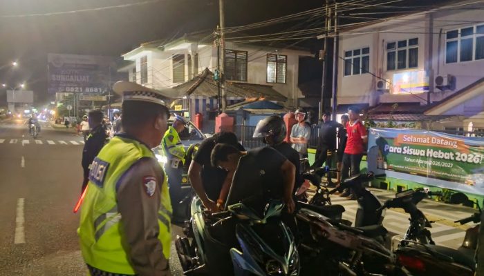 Satlantas Bangka Amankan 12 Motor Berknalpot Brong