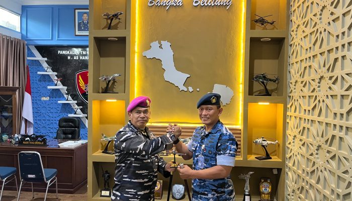 Perkuat Sinergi, Danlanal Babel Temui Bupati Belitung dan Danlanud H. AS Hanandjoeddin