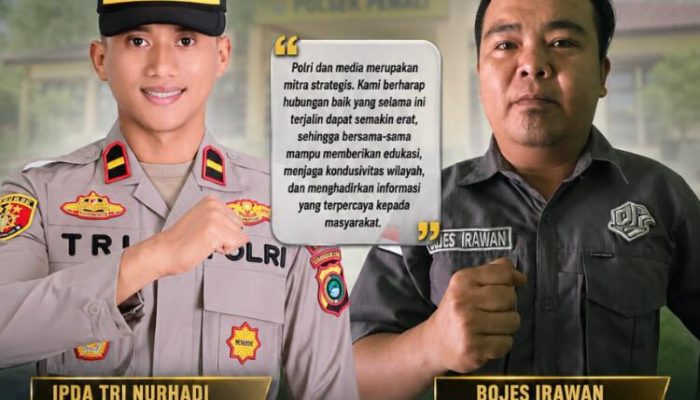 Bojes Irawan Nahkodai DPC PJS Bangka, Kapolsek Pemali Optimistis Sinergi Polri dan Media Makin Solid