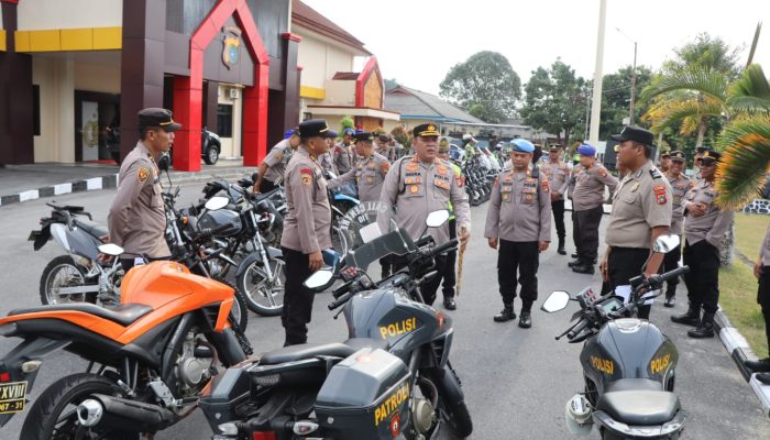 Kapolres Bangka Cek Kendaraan Dinas, Pastikan Seluruh Armada Siap Dukung Pelayanan Masyarakat