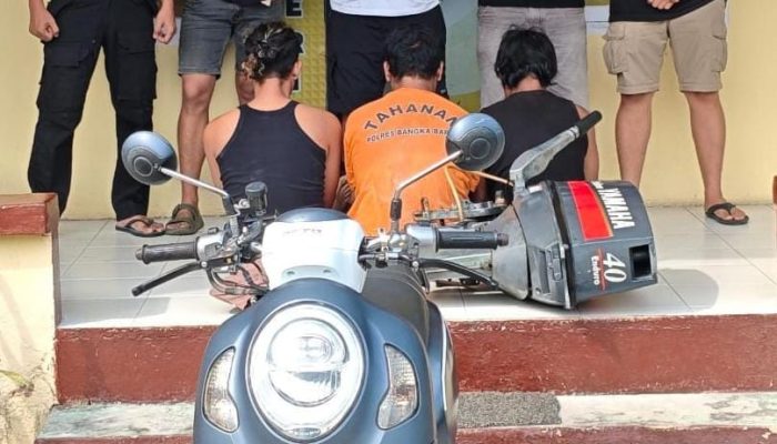 Kurang dari 24 Jam, Polisi Ringkus 3 Pencuri Mesin Tempel Senilai Rp40 Juta