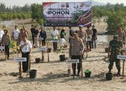 Kapolda Pimpin Reklamasi Pantai Tanjung Ratu