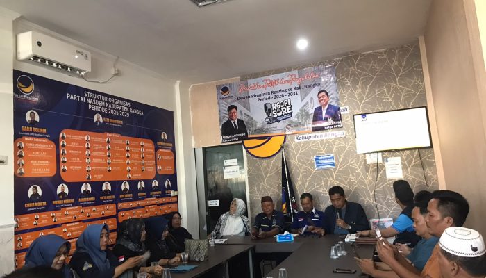 Konsolidasi NasDem Bangka, Rato Rusdiyanto Tegaskan Solid hingga Tingkat DPRT