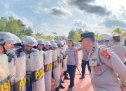 Latih Dalmas, Kapolres Bangka Barat Tekankan Sikap Humanis