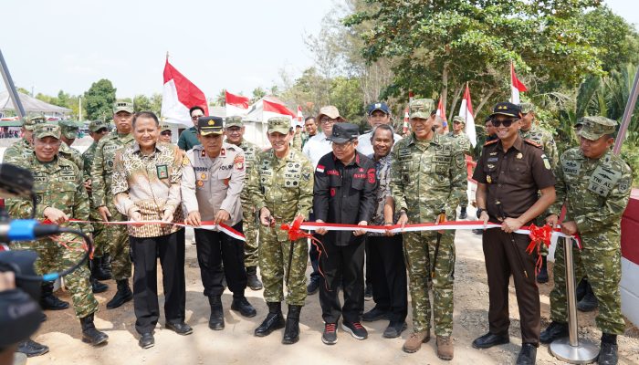 Pangdam II/Sriwijaya Resmikan Jembatan Garuda Merah Putih di Bangka Tengah
