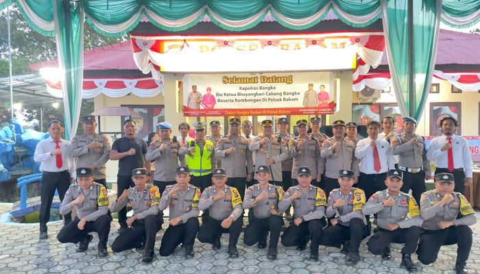 Cek Polsek Puding Besar dan Bakam, Kapolres Minta Personel Perkuat Pelayanan