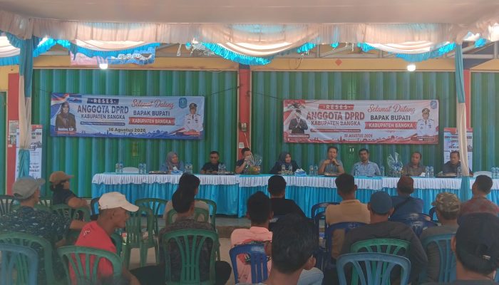 Bupati Bangka Hadiri Reses Ruslina, Keluhan Warga Romodong Langsung Dijawab