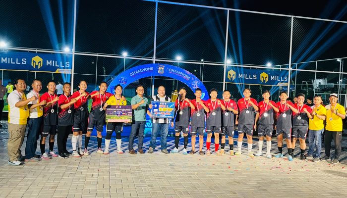 Sapu Bersih Penyisihan, Polres Bangka Keluar sebagai Runner Up Mini Soccer Polda Babel