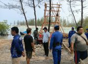 Cegah Tambang Ilegal, Satpolairud Polres Bangka Cek Pantai Batu Ampar