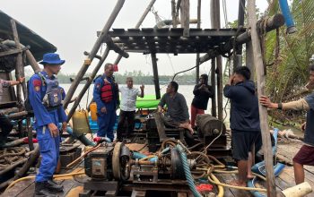 Satpolairud Tegur Penambang Tinggalkan DAS Jade Bahrin