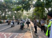 Jaga Lalin Tetap Lancar, Kapolres Bangka Turun Langsung ke Lapangan