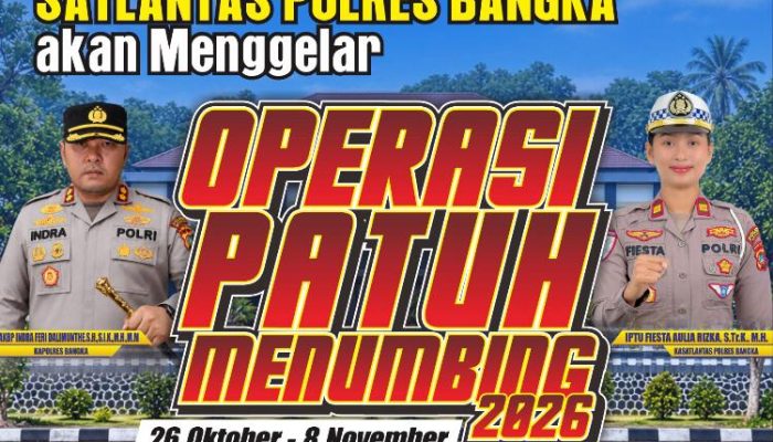 Operasi Patuh Menumbing 2026 Dimulai, Berikut Pesan Kasat Lantas Bangka